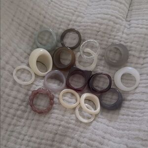 Stylish Acrylic Ring Collection